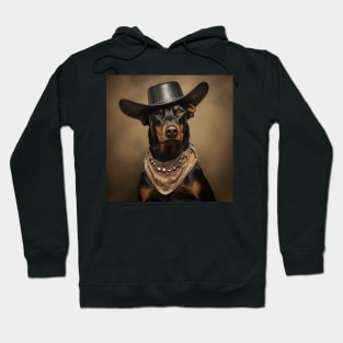 Cowboy Dog - Doberman Pinscher Hoodie